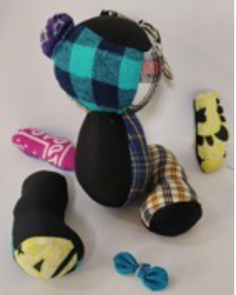 Upcycling Bear Keychain